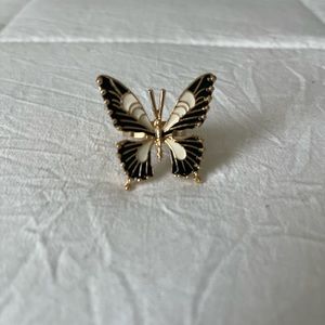 Gold Toned Butterfly Ring